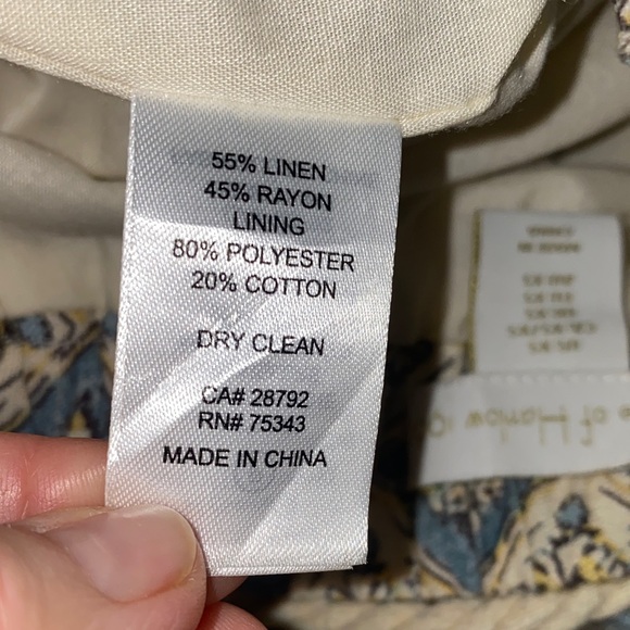 House of Harlow 1960 Floral Midi Skirt - Cream, Blue, Brown Size XS - Picture 8 of 16